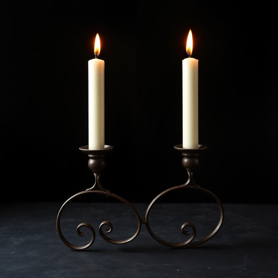 Iron Candle Holders
